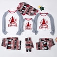 thumbnail image 3 of Christmas Family Clothing Set Mom Daughter Dad Son Matching Outfits Santa Tree Print 2 Pieces Suit Sleepwear Soft Loose Pyjamas, 3 of 4