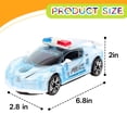 thumbnail image 2 of BESTSKY Toy Cars,Plastics Pull Back Cars,Music Motion Diecast Cars,Blue, 2 of 7