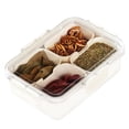 thumbnail image 4 of Toystoory Bandeja portátil para servir refrigerios para fiestas y picnics. Adecuada para bandejas de refrigerios para fiestas con Almacenamiento y organización del hogar, 4 of 6