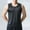 Black, variant on Mens Tank Tops Summer Qiggri Men's Pullover Solid Color Top T-shirt Outdoor Elastic Tight Without Marksr Solid Color Round-Neck Tank Top Workout Tank Tops For Men