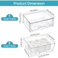 thumbnail image 3 of 4 Pack Large Stackable Storage Drawers,Easily Assemble Clear Acrylic Bathroom Closet Undersink Organizers,Plastic Storage Bins for Cabinet,Kitchen Pantry,Medicine Organization, 3 of 6