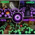 thumbnail image 7 of Inadays Halloween Decorations Outdoor Halloween Decor Solar Scary Eyeball Lights 2Pack 16LEDs Waterproof Purple Eyeball Swaying Firefly Light With 2 Modes For Garden/Yard/Patio/Party Decor, Purple, 7 of 7