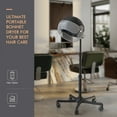 thumbnail image 3 of TASALON 1875W Ionic Hood Hair Dryer with Adjustable Stand, 3 Temperature Settings, Rolling Wheels, and Timer, 3 of 7