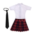 thumbnail image 1 of Conjunto de de Colegiala 1/6, Minifalda Corta con Lazo de Manga para Juguetes Calientes de 12 '' CY Girl Hugo Figura de acción femenina Clostume, 1 of 10