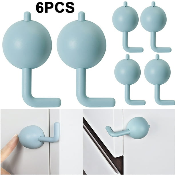 Protector Seguridad Adhesivo Antipellizco para Cerradura Gabinete A Prueba Bebés () Azul
