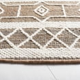 thumbnail image 3 of SAFAVIEH Natural Fiber Lucinda Geometric Area Rug, Natural/Ivory, 6' x 6' Round, 3 of 8