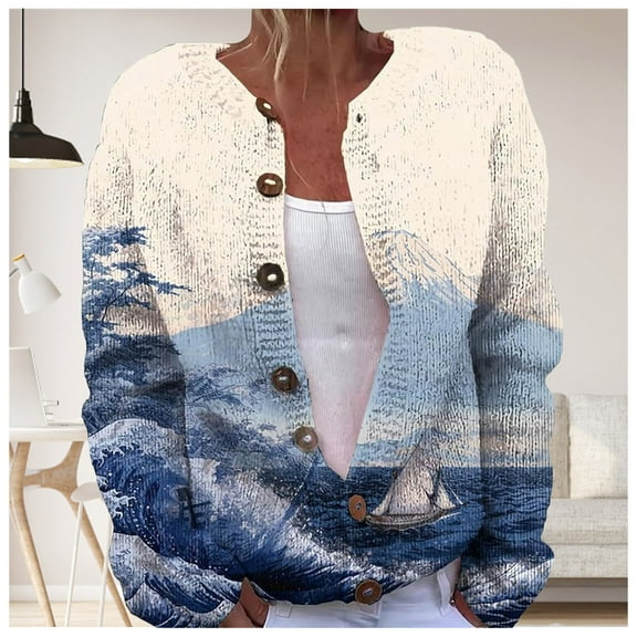Pyhlmscde Women's Fall Open Front Knit Cardigan Sweater, Fall Outfits for Women, Sweater Cardigan Women, Womens Fall Tops