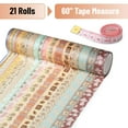 thumbnail image 2 of Mr. Pen- Washi Tape Set, 21 Rolls, Assorted Sizes, Vintage Charm Design, Washi Tape for Journaling, 2 of 8