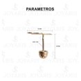 thumbnail image 2 of JOYARIS Arete Broquel Pendiente Inicial Amor Mujer Regalo Oro 10k A-0000185, 2 of 4