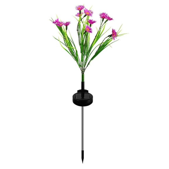 ZMKIAG Solar Flower Lights for Outdoor Garden - 5 Colors Changing PVC Wildflower Stake Lights - Auto On/Off for Yard, Pathway, Patio - Weatherproof Decorative Lighting for Landscaping