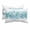 Blue Turquoise, variant on Outdoor Chair Pillow Headrest for Patio Pool Chaise Lounge, Teal Blue Eucalyptus Leaves Recliner Head Pillow, Spring Summer Botanical Floral Waterproof Neck Lumbar Pillows & Insert 12x20x1