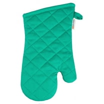 MU Kitchen 100% Cotton Terry-Lined Oven Mitt, 13-Inch, Surf