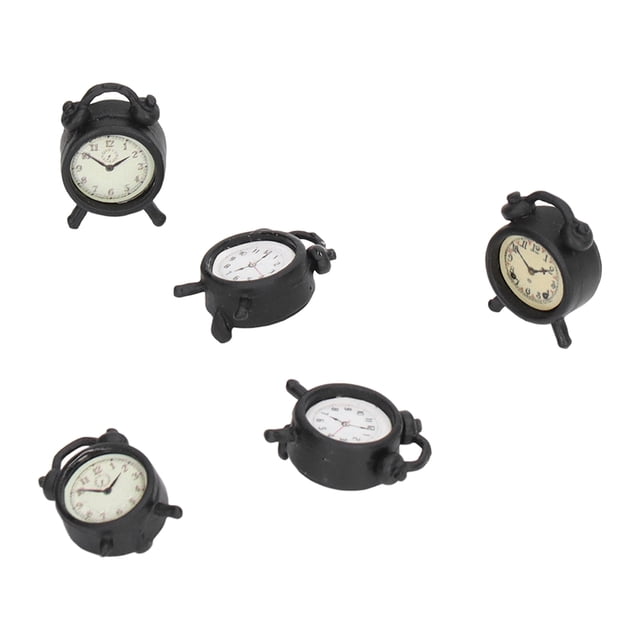 Reloj despertador para casa de muñecas Jadeshay 5 piezas 1:12