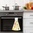 thumbnail image 4 of Yayeee Kitchen Hanging Hand Towels Set of 2 with Loop Bathroom Absorbent Tie Towel, Candy Lemon, 4 of 7