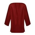 thumbnail image 4 of Sakmal Cover-Up Coats for Women Red Elbow-Length Flowy Loose Fit Cardigan Solid Jackets for Girls, 4 of 5
