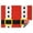 Red Christmas Santa, variant on Red Christmas Santa Costume Pattern Rectangle Tablecloth 60"x84",Waterproof Polyester Rectangle Table Cloth, Wipeable Spillproof Polyester Tablecloth for Dining, Camping, Indoor and Outdoor