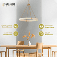 thumbnail image 5 of 4 Light Chandelier In Minimalist Style-25.5 Inches Tall And 26 Inches Wide     -Traditional Installation Capital Lighting 449841Ma, 5 of 7