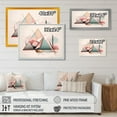 thumbnail image 4 of DESIGN ART Designart "Mid Century Pastel Mountains I" Modern Geometric Wall Art For Living Room 40 in. wide x 30 in. high, 4 of 5