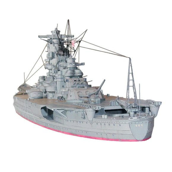 3D WW2 Navy Ship ensamblar kits de modelos de papel de bricolaje para niños adultos colección adornos coración de oficina Yotijar Rompecabezas Barco de la Armada