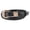 Black/Gold, variant on CTM Skinny Leather Dress Belt with Keeper Detail (Women)