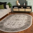 thumbnail image 2 of SAFAVIEH Vintage Ifrit Bordered Area Rug, Stone/Mouse, 5'3" x 7'6" Oval, 2 of 12