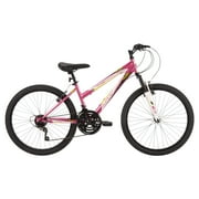 Huffy Adjustable Seat Adult 24" Mountain Bike, Pink
