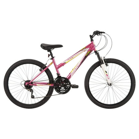 Huffy Adjustable Seat Adult 24" Mountain Bike, Pink
