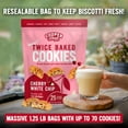 thumbnail image 6 of Cooper Street Twice Baked Italian Biscotti Cookies - Cherry White Chip - 1.25 Lb Resealable Bag, 6 of 7