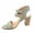 Khaki, variant on Appeal-s Women's Buckle Open Toe Ankle Strap Chunky Heels Sandals