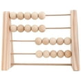 thumbnail image 1 of Wood Abacus Toy Beads Counting Playthings Simple Design Early Education Math Learning Toys Educational Prop Home Decoration Burlywood color, 1 of 9