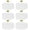 White, variant on 6 Pack 90 Inch Round White Polyester Tablecloth Bulk Washable Table Covers for Wedding Dining Table Buffet Parties Banquet Decor(White)