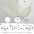 thumbnail image 3 of LUCKDEER Stuffed Animal Hammock with LED Light, Toy Hammock for Stuffed Animals Storage for Kids Room Decor, Stuffed Animal Hammock Corner, White, 3 of 8