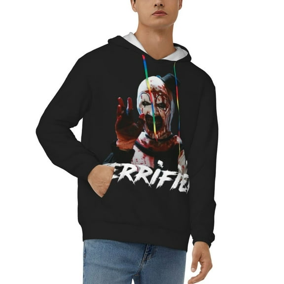 Terrifier 2 Hoodie Unisex 3D Novelty Hoodies Graphic Hoodies Pullover Sweatshirts for Men Women Teen Small