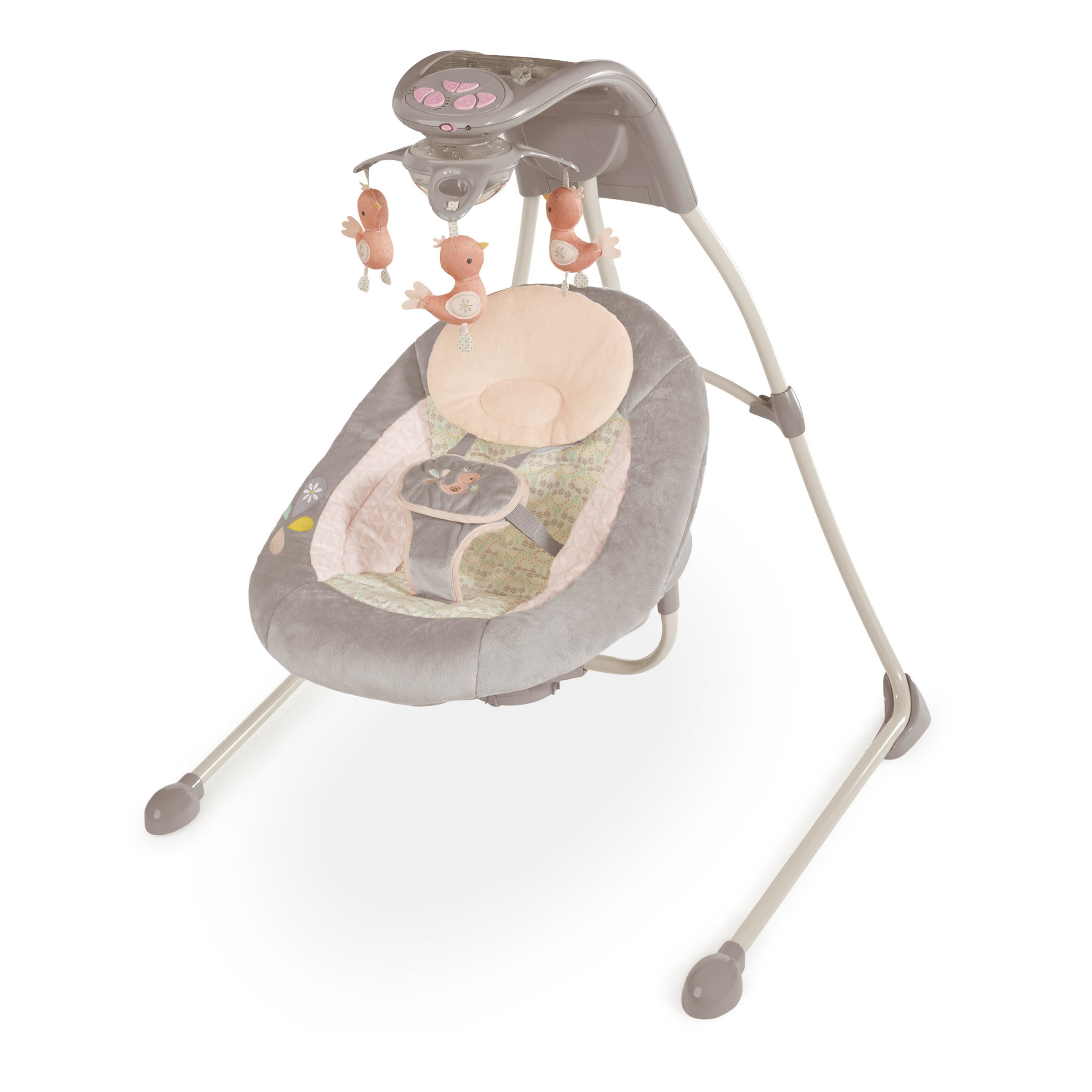 Ingenuity InLighten Cradling Swing, Piper with BONUS Octoplush Toy