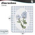 thumbnail image 4 of Stupell Industries Shabby Chic Blue Checkered Blooms Canvas Art, 36 x 48, by Lanie Loreth, 4 of 8