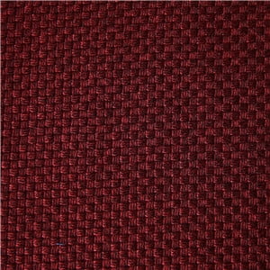 Phantoscope Classic Woven Textured Thick Solid Color Checker Plaid Series Decorative Throw Pillow, 12" x 20", Wine Red, 2 Pack