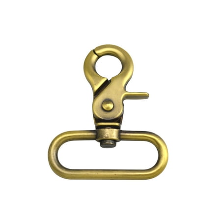 

Fenggtonqii 1.5 Inner Diameter Oval Ring Shinning Antique Brass Color Pliers Buckle Lobster Clasps Swivel Snap Hooks Pack of 50