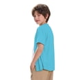 thumbnail image 5 of UACY Boys Baseball Jersey Button Down Blank Solid Color Short Sleeve Shirts Hipster Hip Hop Active Team Sports Uniforms (Sky Blue, 4-5 Years), 5 of 9