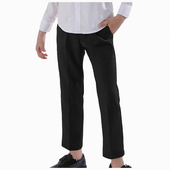 Hessimy Boys Plaid Pajama Pants Soft Elastic Waist Lounge Sleep Pants With Pockets For Kids 4-14y (Black,6-7 Years)