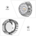 thumbnail image 4 of 1pc Elegante Reloj de dedo Mini anillo de moda Reloj de cuarzo Joyas para mujeres Hombres (Plata), 4 of 7