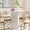 White, variant on 31.5" Round Dining Table for 2, Modern Small Kitchen Table with Fluted Pedestal, Space Saving, for Apartment Dining Living Room, White