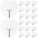 thumbnail image 1 of 20 ganchos de pared decorativos en forma de corazón, transparentes, adhesivos fuertes, para el hogar, la cocina, el baño, sin clavos, para techo., 1 of 7