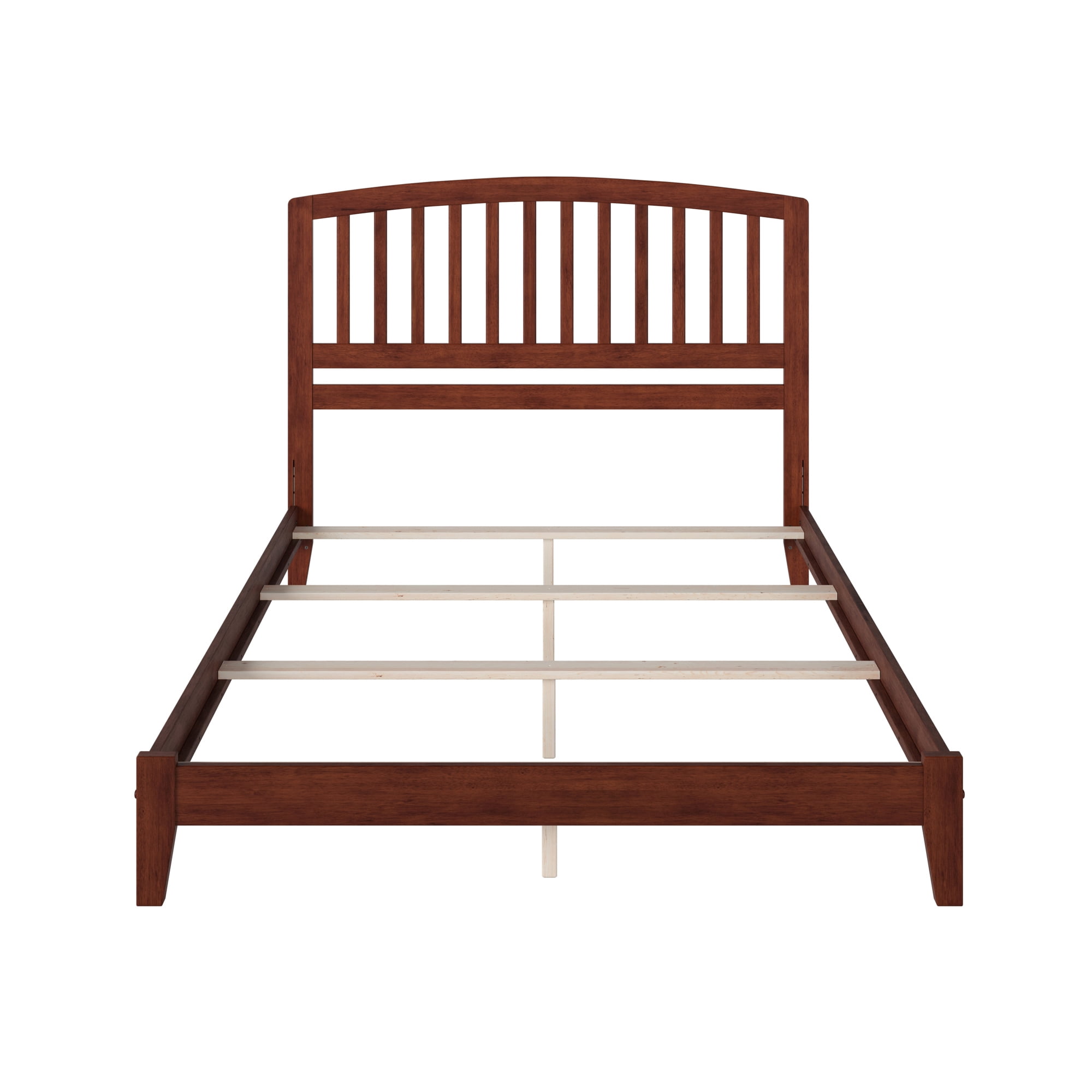 AFI Richmond King Wood Foundation Bed, Walnut