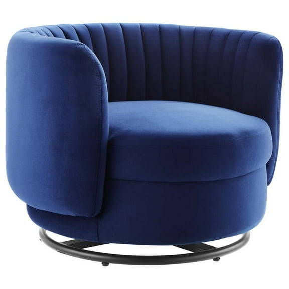 Embrace Tufted Performance Velvet Performance Velvet Swivel Chair