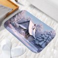 thumbnail image 6 of 1pc Snowy Cottage in the Woods Absorbent Non-Slip Bathroom Thickened Flannel Rug Decor,Soft,Quick Drying,Suitable For Indoor/outdoor Use,Bathrooms,Bedrooms,Kitchens,Terrace,Laundry Rooms,16"x24", 6 of 9