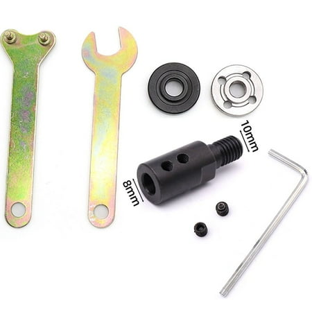 

With Wrenc Pneumatic Tool Kit Angle Grinder Accessories Mandrel M10 Adaptor Screw Convert Connecting Rod Coupling Shaft Saw Blade Connector 8MM TO M10