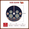 thumbnail image 4 of Kll Blue Mandala Christmas Tree Skirt ,Party Decorations Farmhouse For Christmas Decorations Holiday Party, 4 of 8