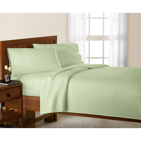Mainstays Fleece Sheet Set, Light Willow