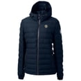 thumbnail image 2 of Women's Cutter & Buck  Navy North Carolina Tar Heels Vault Mission Ridge Repreve Eco Insulated Long Puffer Jacket, 2 of 3
