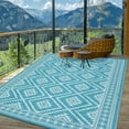 thumbnail image 6 of Huisuilinss Outdoor Area Rug,Waterproof Outdoor Rug,Plastic Straw Rug,Outdoor Carpet,Outside RV Mat For Porch Deck Backyard Balcony Picnic Camping, 6 of 7